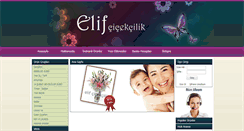 Desktop Screenshot of elif-cicekcilik.com